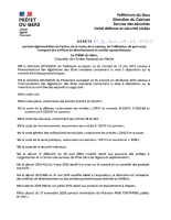 Arrêté portant règlementation artifices et articles pyro 4 juillet 2025
