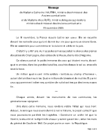 Message Journée nationale de commémoration de la Victoire et de la Paix