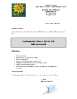 Convocation CM 22 mars 2026